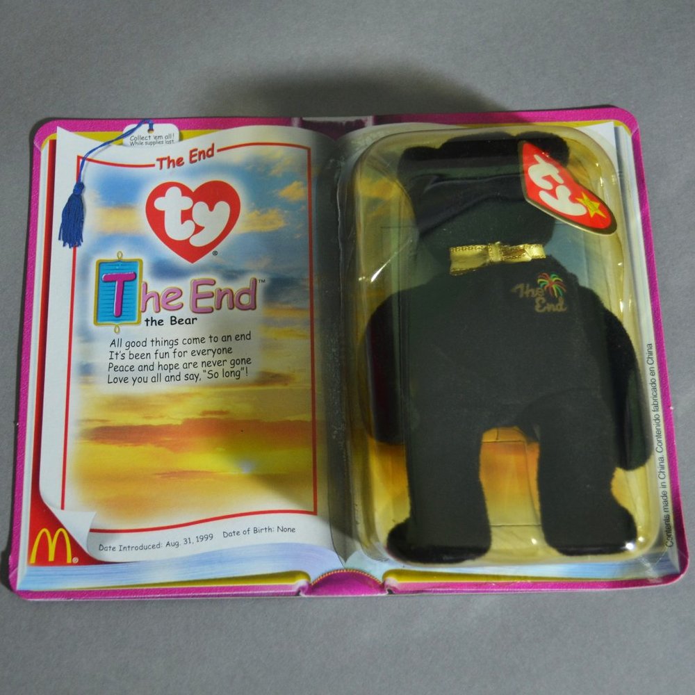2000 Ty McDonald's Teenie Beanie Baby 'The End' Bear